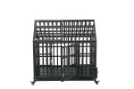 Heavy Duty Dog Cage pet Crate with Roof