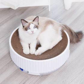 18-Inch Extra Large Cat Scratching Board - Replaceable Paper Core, Round Nest Design for Cozy Cat Naps, Interactive Bell for Playful Entertainment