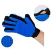 1pair Pet Grooming Glove Gentle Hair Remover Brush