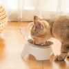 Pet Feeding Bowl Cat Ear Shape Feeding Bowl Neck Protection Bowl