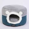 Winter warm cat litter soft and comfortable cat house; removable thatched house; puppy dog house