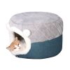 Winter warm cat litter soft and comfortable cat house; removable thatched house; puppy dog house